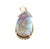 Mid Century 14k Two Tone Grey Based Opal and Diamond Pendant For Sale - Image 4 of 6