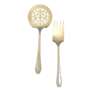 Community Plate Hampton Court Silverplate 1926 Tomato Server & Cold Meat Serving Fork