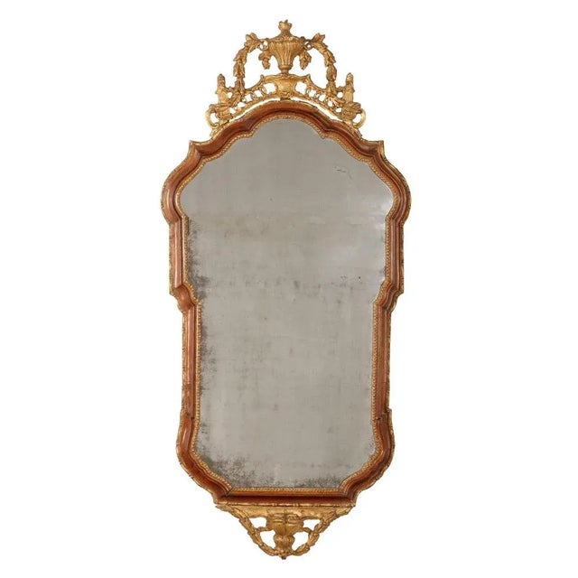 Neoclassical Mirror in Gilded Walnut For Sale - Image 11 of 11