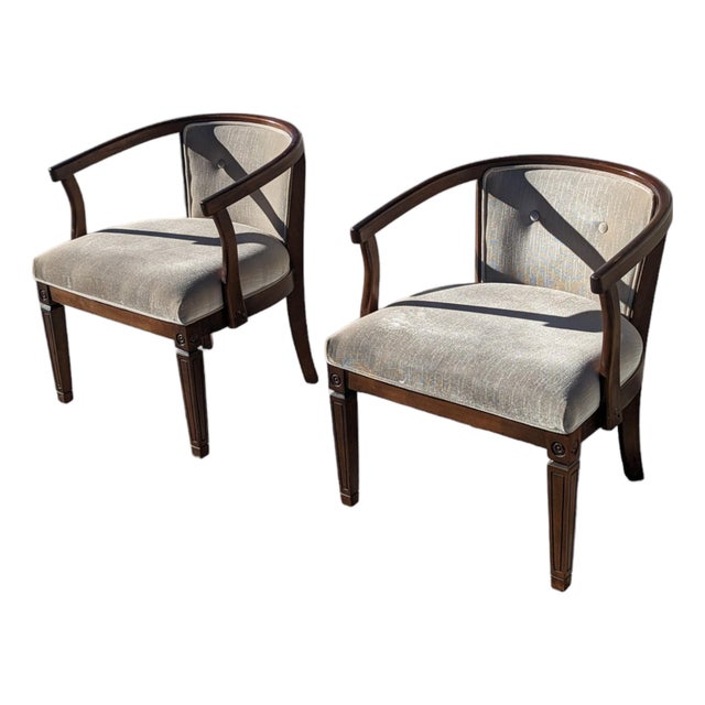 Mid-Century Modern Teak Armchairs, Set of Two, Danish Modern For Sale