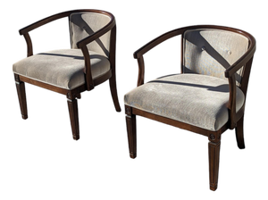 Mid-Century Modern Teak Armchairs, Set of Two, Danish Modern