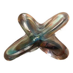 1970s Art Glass Paper Weight