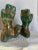 Green Pair of Mid-Century Italian Figural Sculptures For Sale - Image 8 of 12