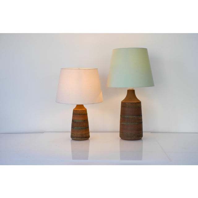 Mid-Century Scandinavian Modern Pottery Table Lamps from Anagrius, Sweden, 1970s, Set of 2 For Sale - Image 4 of 16