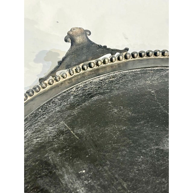 Antique Quadruple Plate Mirrored Plateau Vanity Tray For Sale - Image 15 of 16