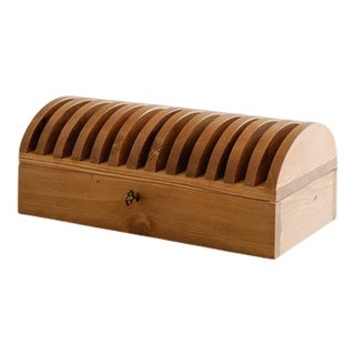 Italian Wooden Prototype Decorative Jewellery Box by Mario Ceroli for Poltronova, Italy, 1970s For Sale