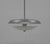 Bauhaus UFO Chandelier in Chrome & Glass, Czech Republic, 1930s For Sale - Image 9 of 15