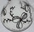 Early 20th Century Clear Over Opal Cased Glass Bottle With Silver Overlay For Sale - Image 4 of 8