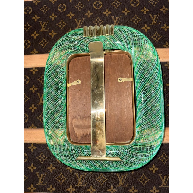 Green and Yellow Filigree Murano Glass Photo Frame, 2000s For Sale - Image 10 of 12