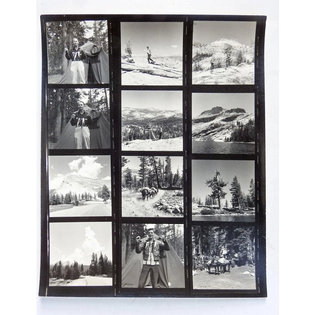 Mid 20th Century Vintage California Fishing Camping Contact Sheet Photographs For Sale - Image 5 of 5