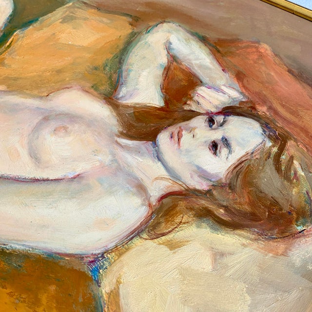 An impressive late 20th century work in oil on canvass, by Jan De Ruth (Czech Republic: 1922 - 1991). Entitled "Study of a...