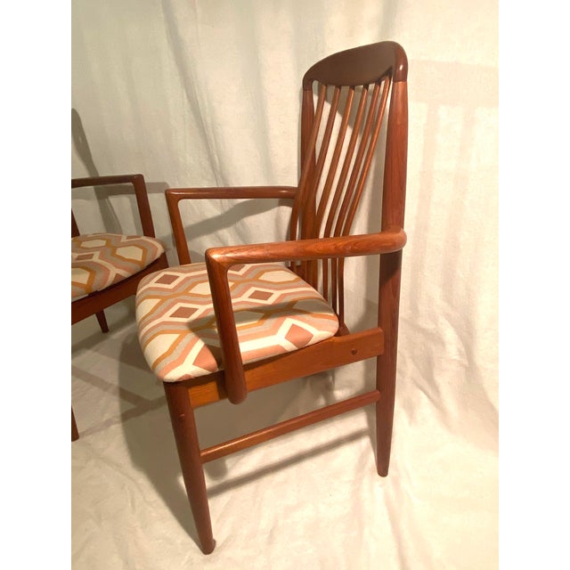 Wood Benny Linden Teak Bl10 Attributed Dining Chairs - A Pair For Sale - Image 7 of 13