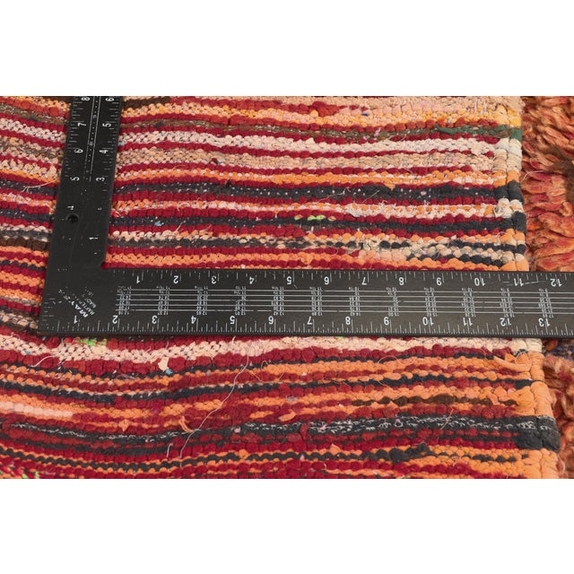 Textile Vintage Azilal Boucherouite Moroccan Rug, 05'02 X 07'04 For Sale - Image 7 of 10