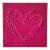Hot Pink Abstract Heart Painting For Sale