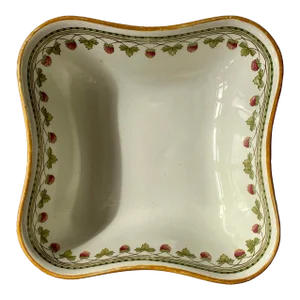 Late 19th Century Antique Creamware Bowl by Wedgwood of Etruria England
