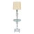 Mid 20th Century Lucite and Glass Table Floor Lamp For Sale