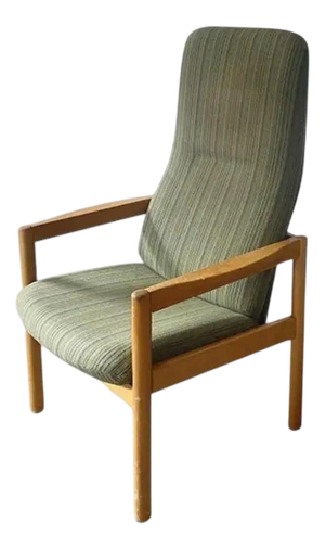 Scandinavian High-Back Lounge Chair