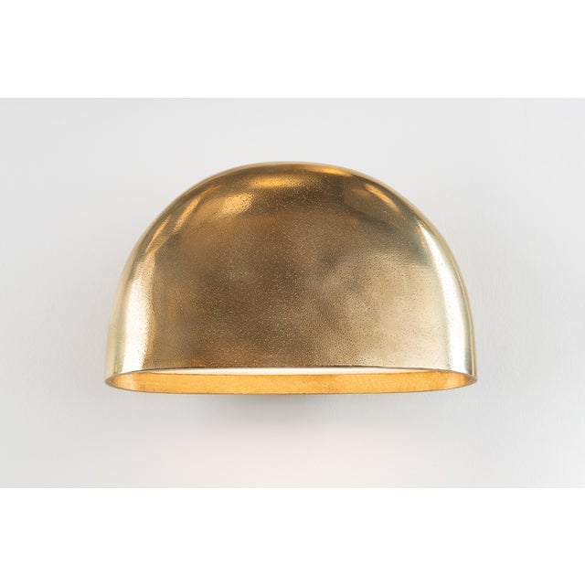 2020s Hudson Valley Lighting Diggs 8.25 in. 1 Light Wall Sconce in Aged Brass Finish For Sale - Image 5 of 10