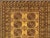 Early 20th Century Hand-Knotted Ersari Rug in Wool With Gul Design in Marigold and Brown 5'2 X 7'8 For Sale - Image 5 of 12