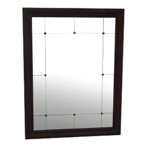 Rectangular Mahogany Glass Mirror