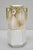 Antique Nippon Twin Handled Pink Hand Painted Porcelain Hexagon Gold Rimmed Vase For Sale In Philadelphia - Image 6 of 13