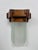 Art Deco Modernist Wall Sconce in Oak and Frosted Glass, France, 1930 For Sale - Image 13 of 14