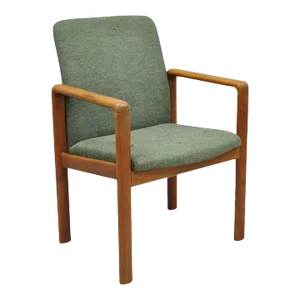 Late 20th Century Schou Andersen Mobelfabrik Teak Wood Mid Century Danish Modern Arm Chair