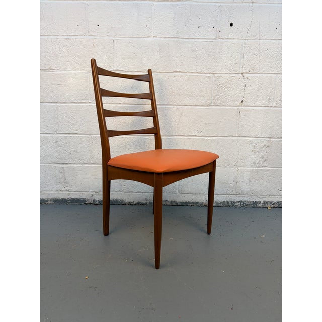 Mid-Century Modern Mid 20th Century Set of Four Ladder Back Dining Chairs by Greaves & Thomas Furniture For Sale - Image 3 of 13