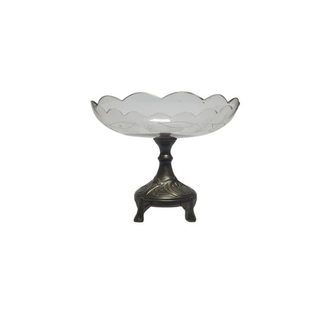 Art Nouveau Bowl on Stand, Germany, 1900s For Sale - Image 4 of 15