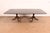 Wood Baker Furniture Style Georgian Mahogany Double Pedestal Extension Dining Table, Newly Refinished For Sale - Image 7 of 12