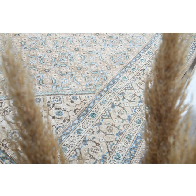 1970s Vintage Persian Handmade Wool Cotton Brown Area Rug For Sale - Image 11 of 11