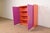 Wood Ettore Sottsass Style Postmodern Magenta and Orange Lacquered Cabinet For Sale - Image 7 of 12