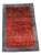 Hand-Knotted Red and Blue Wool Kashkuli Sherkat Rug, 1970s For Sale