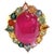 Bochic "Orient" Vintage Multi Sapphire & Ruby Ring Set In 18K Gold & Silver For Sale - Image 15 of 18