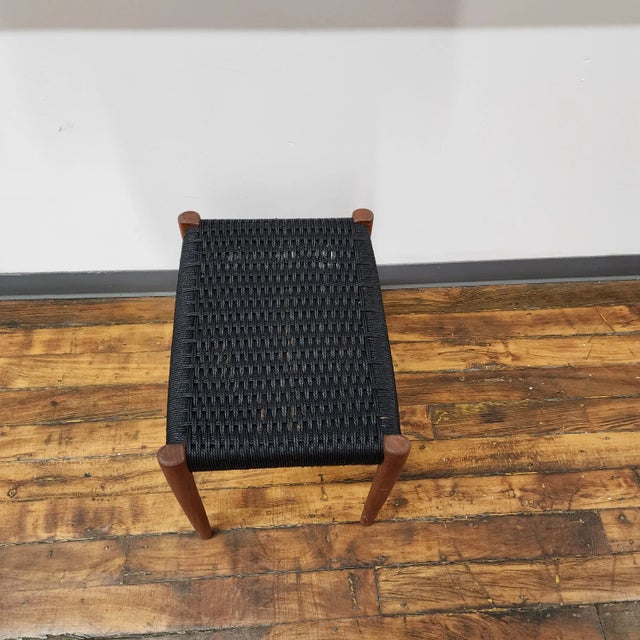 Mid-Century Modern Mid 20th Century Teak Stool by Niels Moller For Sale - Image 3 of 10