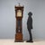The WALT painted wood pendulum clock is a refined example of 20th-century German craftsmanship. The wooden structure is...