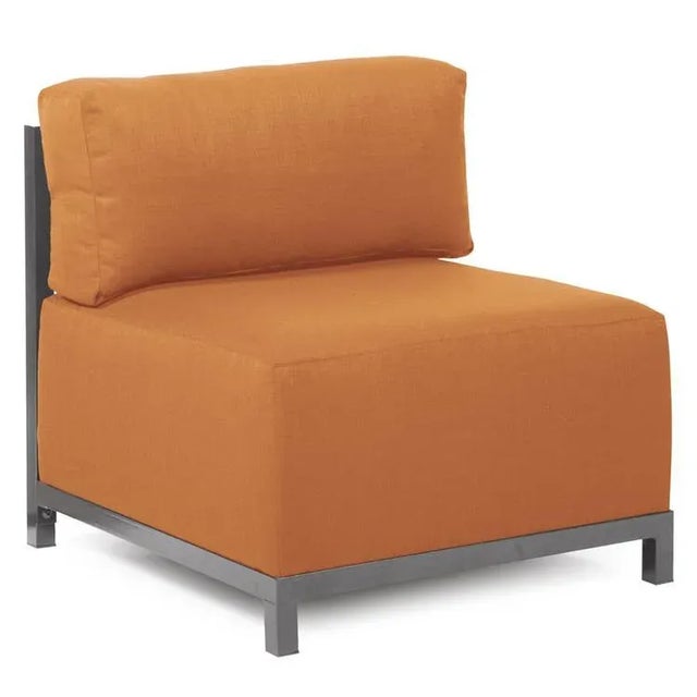 2020s Kenneth Ludwig Chicago Urban Patio Seascape Orange Chair For Sale - Image 5 of 5