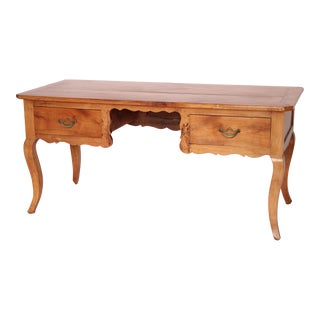 Antique Louis XV Provincial Style Fruit Wood Desk For Sale