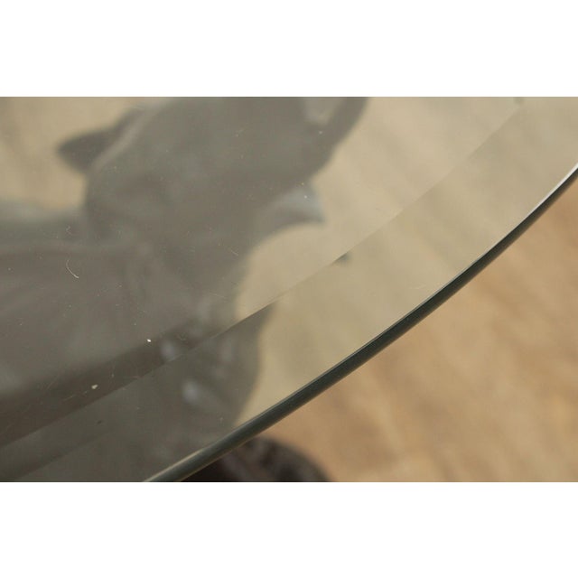 Contemporary Glass Top Bronze Elephants Center Table For Sale - Image 12 of 12