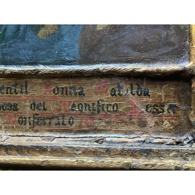 Religious 16th/17th C. Italian Old Master Antique Oil on Ornate Wood Panel Religious Icon For Sale - Image 3 of 11