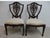 1980s Pair Drexel Mahogany Chippendale Shield Back Dining Side Chairs C For Sale - Image 4 of 14