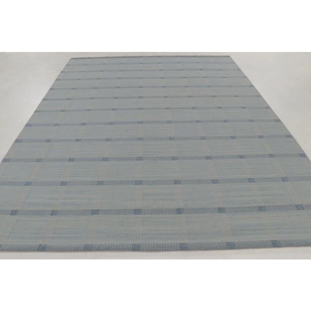 Mid-Century Modern Contemporary Scandinavian Style Geometric Wool Rug, by Rug & Kilim, India For Sale - Image 3 of 10