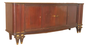 1940's French Art Deco Grand Palisander "Rio" Buffet/ Sideboard/ Credenza - Sale!