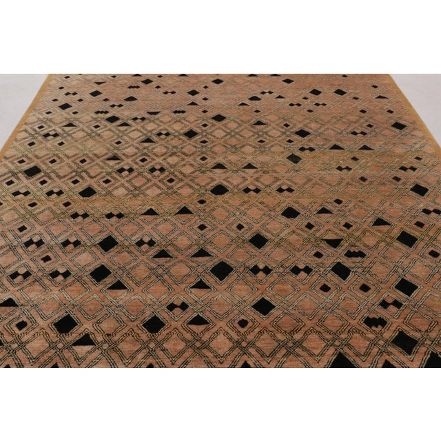 This 8x9 rug from Rug & Kilim’s Modern Classics Collection showcases deconstructed geometric artistry. It features an all-...