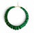 2020s The Cleopatra Malachite Collar Necklace With Diamonds & 14k Gold For Sale - Image 5 of 12