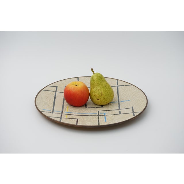 1960s Mid-Century Mosaic Bowl by R. Zimmermann for Ritter, 1950s For Sale - Image 5 of 9