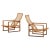 Rare pair of easy chairs model BM-2254 / Slædestolen designed by Børge Mogensen. Produced by Fredericia Stolefabrik in...