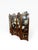 Vintage Chinese Black Lacquer Folding Screen With Mother-of-Pearl Inlay For Sale - Image 4 of 8