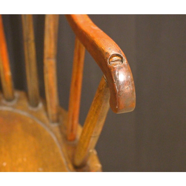 Wood Circa 1780-1820 New England Sack-Back Windsor Arm Chair For Sale - Image 7 of 8