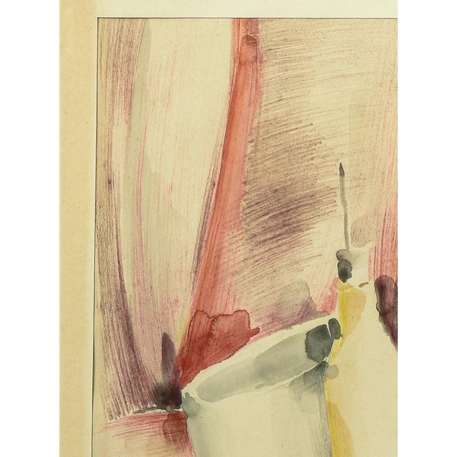 Modern Zaccheroni, Italy, Watercolor on Paper, Framed For Sale - Image 3 of 7